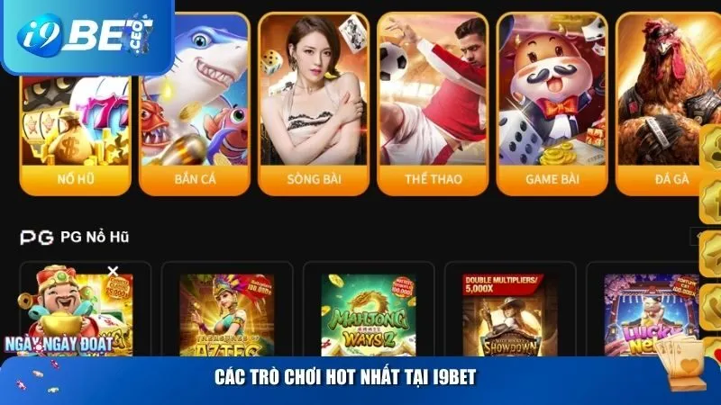Các trò chơi hot nhất khi tham gia tại i9bet